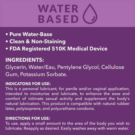 Velvet Rose Water Based Personal Lubricant - Image 3